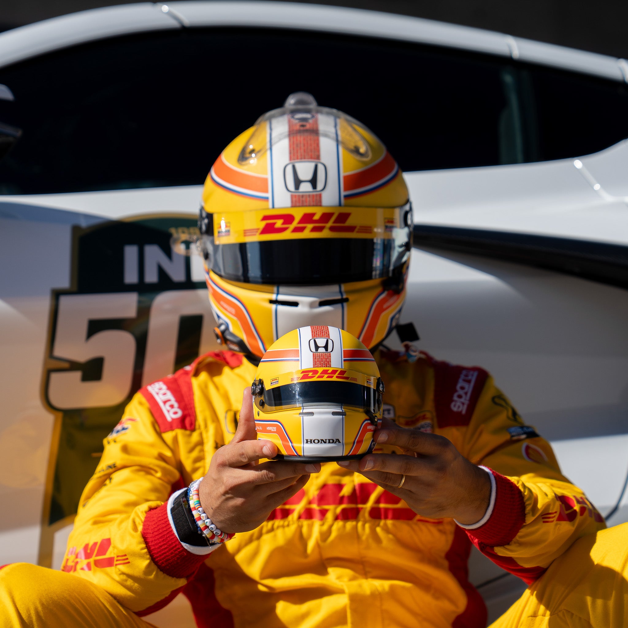 *Autographed* 1:2 Scale 2025 Indy 500 Edition Mini Helmet