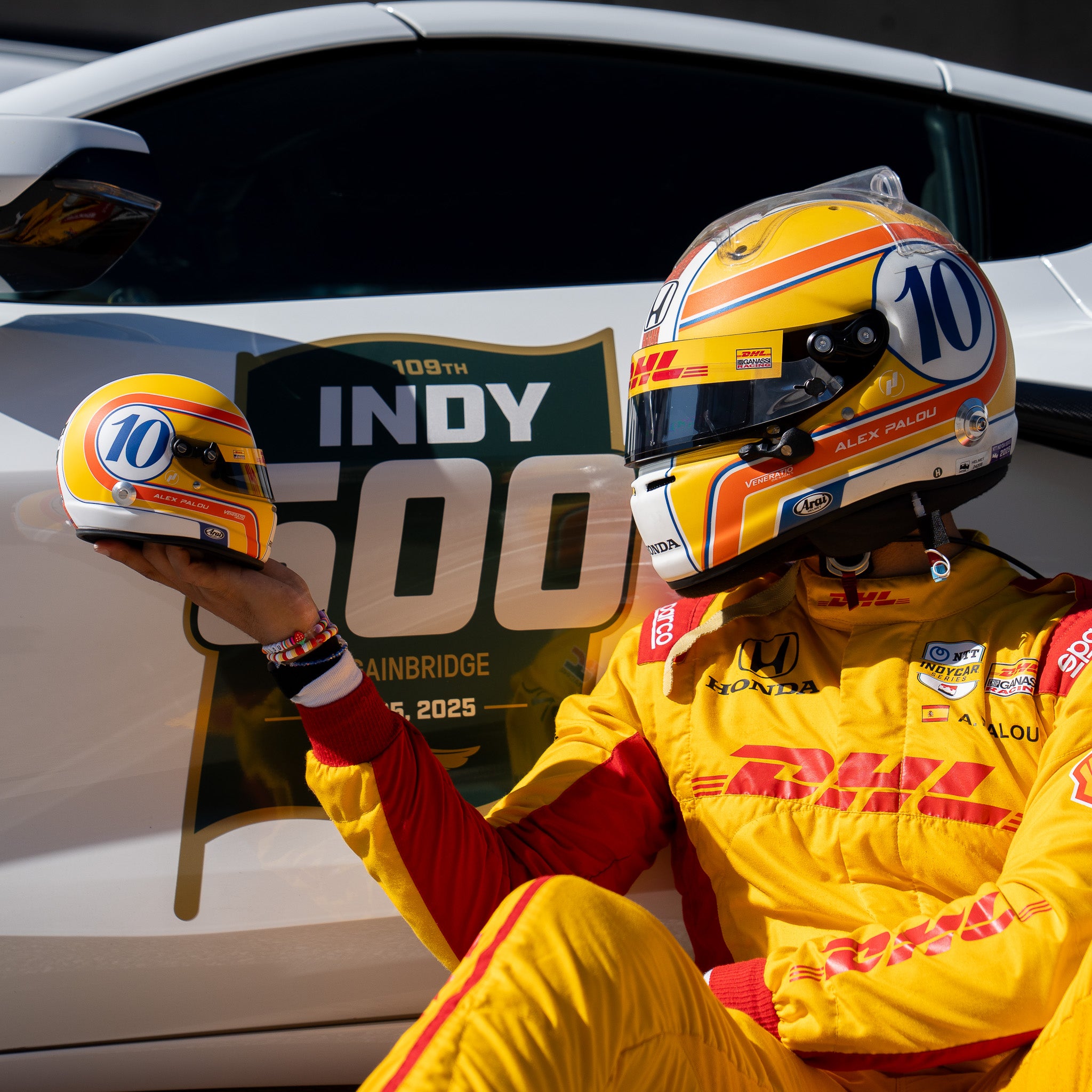 *Autographed* 1:2 Scale 2025 Indy 500 Edition Mini Helmet