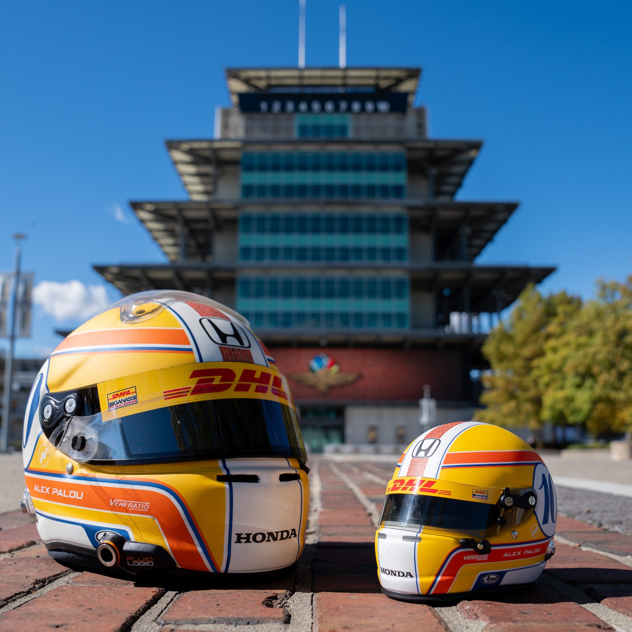 *Autographed* 1:2 Scale 2025 Indy 500 Edition Mini Helmet