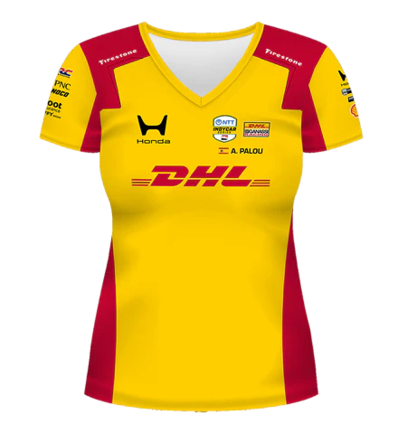 選手支給UMBRO イエロー シャツ HITACHI スポンサー 2026 Alex Palou Women's Jersey