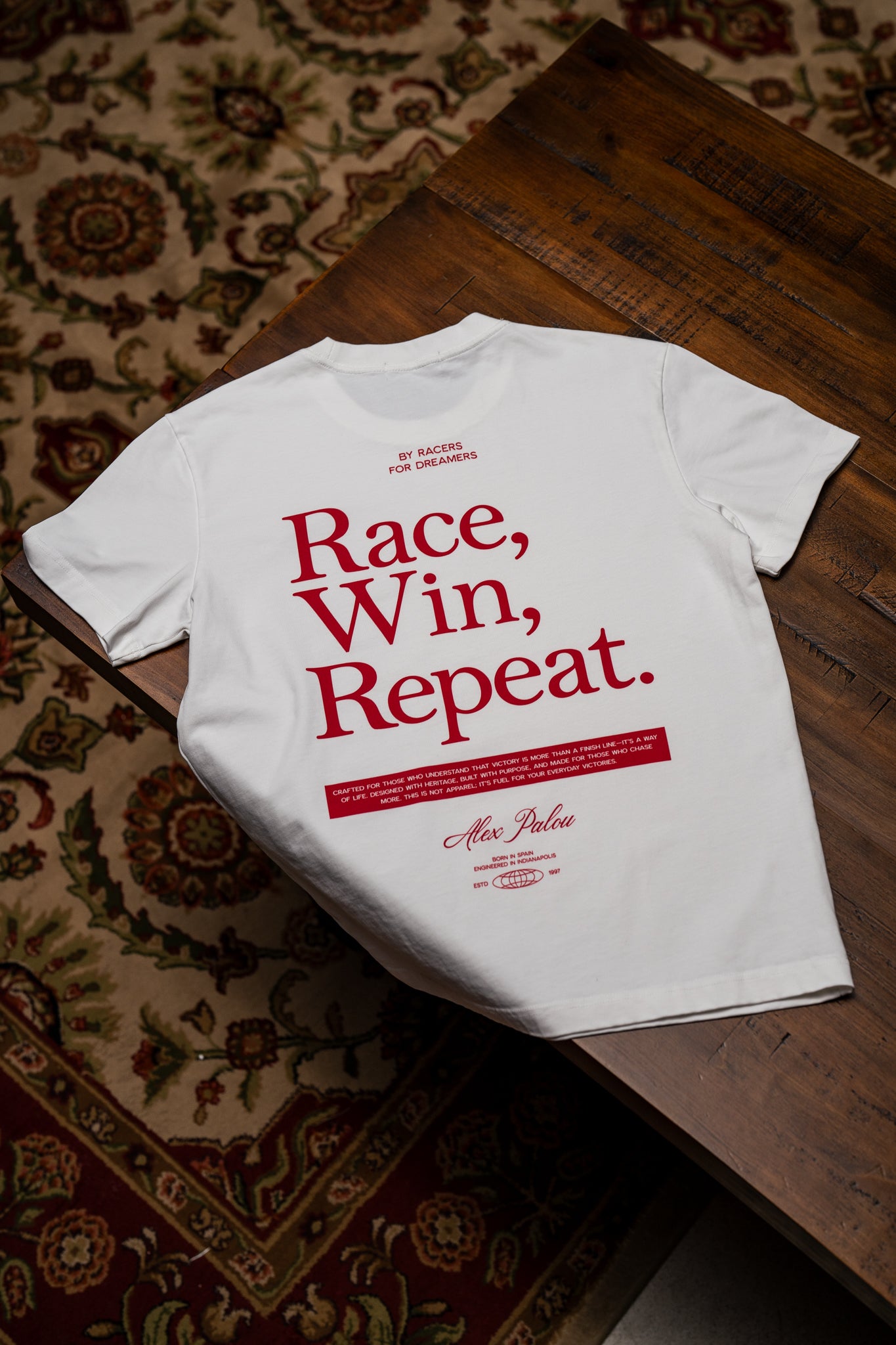 Race, Win, Repeat Tee