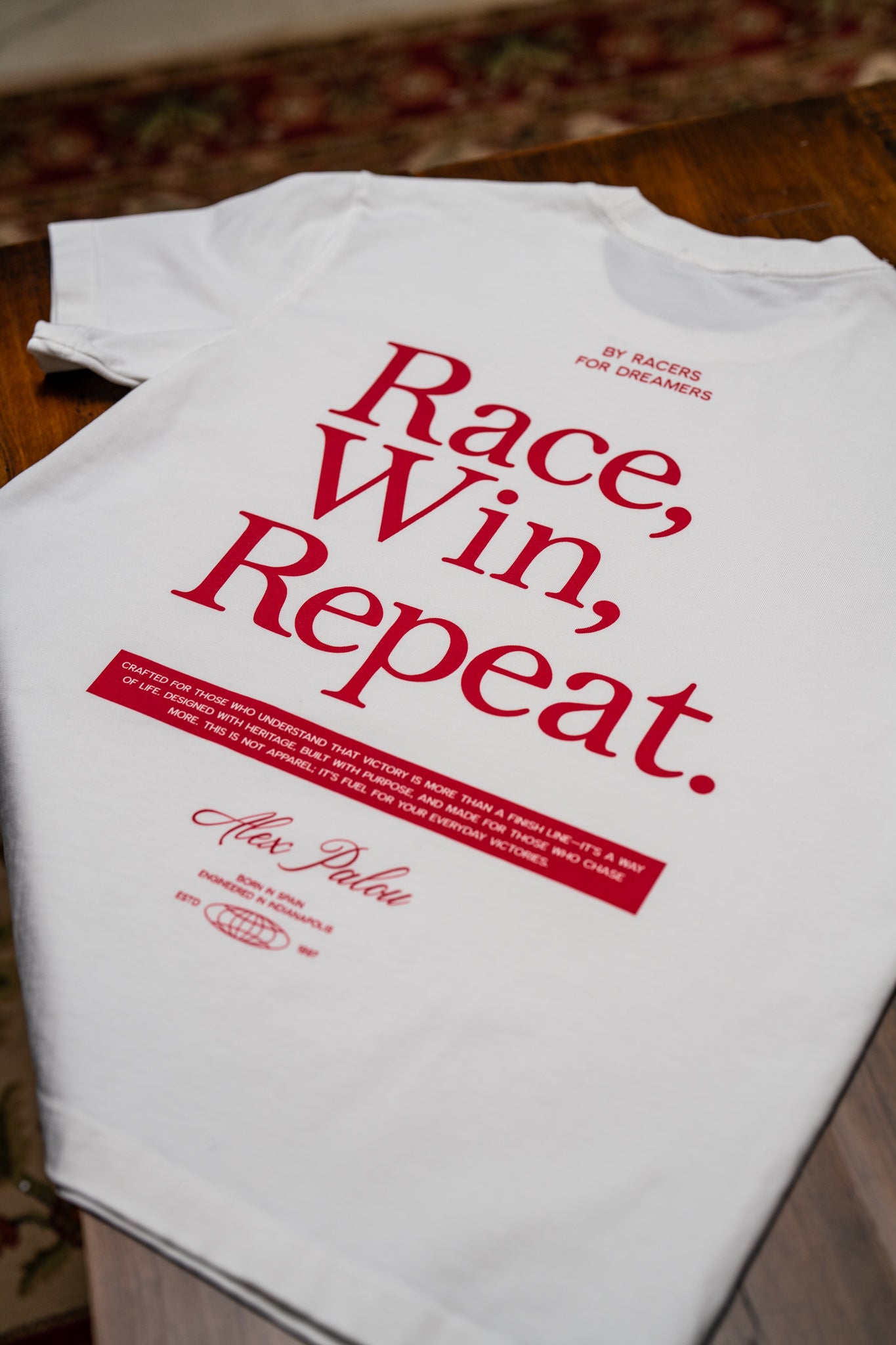 Race, Win, Repeat Tee